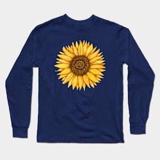 Sunny Yellow Sunflower Long Sleeve T-Shirt